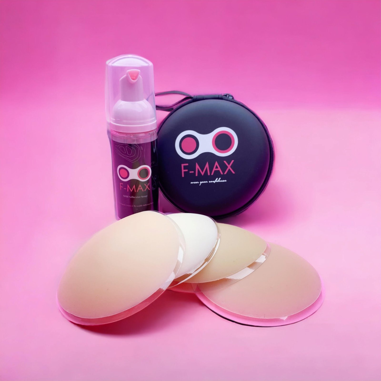 FMAX Adhesive Silicone Nipple Cover and Adhesive Soap